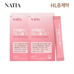 HLB제약 나티아 엽산 비타민 콜린 미오 나티아 트루밸런스 이노시톨 40대1 30포 x2박스 총 60포)