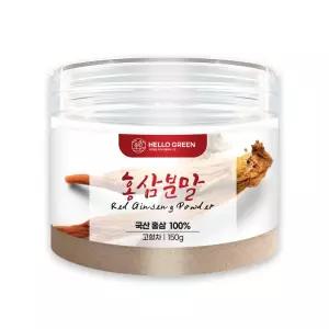 헬로우그린 국산 홍삼 분말 가루 150g(통) 