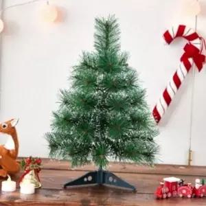 미니 눈꽃 트리 탁상용 솔잎 트리 크리스마스 성탄절 장식 소품 미니 눈꽃