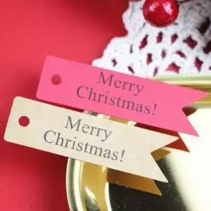 메리 크리스마스 선물 태그 크라프트 크리스마스 라벨 태그 장식 포장 메리