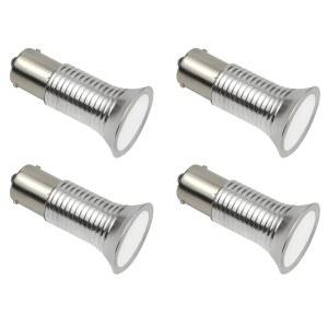 메이커그룹 1383 1139 R12 독서등 RV LED 전구 1156 1141 BA15S 싱글 컨택트 베이오넷 베이스 RV 캠퍼 여행 트레일러 모터홈 마린 보트, 10-30V 내추럴 화이트 4000K 4팩