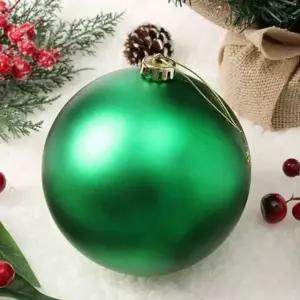 트리용 크리스마스 장식 볼 성탄절 크리스마스 오너먼트 14cm 무광 그린