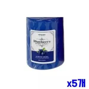 bns 글라스 향초 캔들 블루베리 6x15cm x5개 아로마캔들 아로마캔들 캔들용품 양초