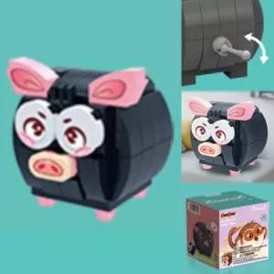 반바오 블록 십이지신 동물 (돼지) 미니 피규어 만들기 캐릭터 역할놀이 (76pcs)