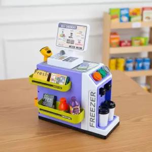 캐스B 미니 편의점놀이 계산대 장난감 바코드 계산 가게 마트 쇼핑 역할놀이 슈퍼마켓 모형