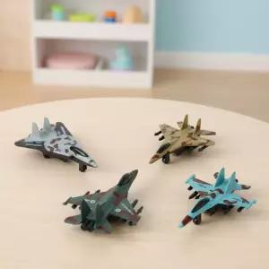 캐스B 풀백 전투비행기 4종 미니 경주놀이 비행기 전투 모형 역할놀이 풀백카 제트기 전투기