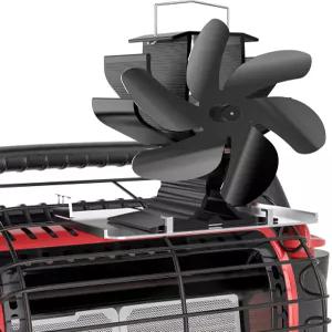 사인스텍 우드 스토브 선풍기 실내 실외 프로판 히터용 후크가 달린 열 구동 히터 버너 벽난로 텐트 캠핑