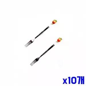 WL 복숭아 디자인 티포크 2P x10개 손님용포크 과일포크