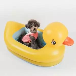 딩동펫 애견 튜브 물놀이 용품 아이템 동물 오리모양