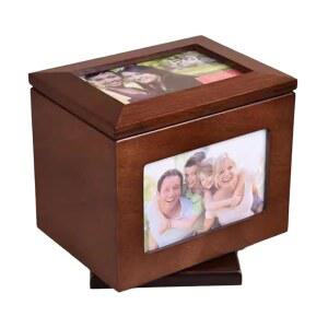 오이아커스 나무 사진 보관함 프레임 큐브 들어 있습니다 100장의 사진용 있는 사진과 6X4인치 삽입 결혼 5장의 상자 보관할 기념일을 앨범이