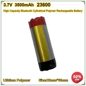 23600 전체 용량 블루투스 원통형 폴리머 충전식 배터리 내구성 3.7V 3500mAh