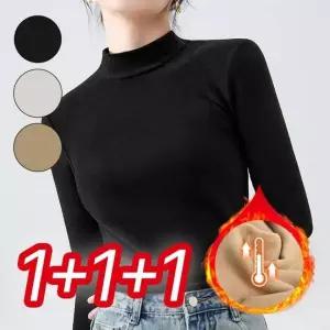 여성 기모 폴라티 겨울용 봄 가을 이너웨어 3장