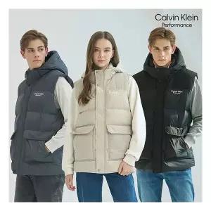 캘빈클라인 퍼포먼스 후드 패딩 베스트 남녀공용 3컬러 택1 164192