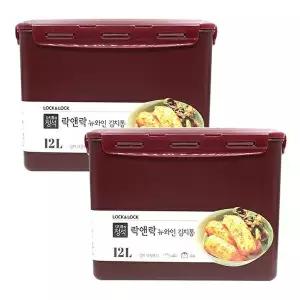 [너만아는잡화점]락앤락 뉴와인 김치통 12L x 2개
