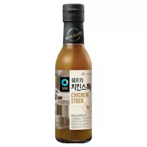 청정원 쉐프의 치킨스톡 465g 1개 식사 외식 혼밥 분식 간편요리 중식