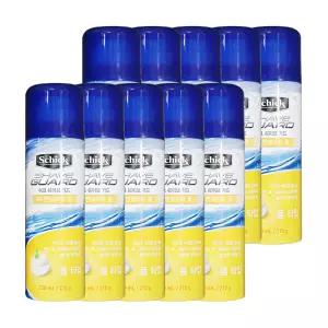 엘지 쉬크 쉐이브가드 워시 앤 쉐이브 폼 타입 220ml 10개 면도기 면도