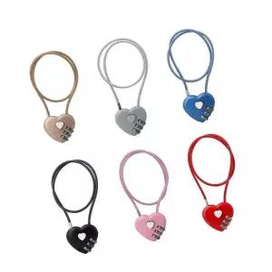 bns 하트모양 다이얼 와이어 자물쇠 50cm 비밀번호 캐비닛 락커 잠금 다이얼 비밀번호