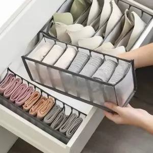 ( )메쉬 속옷 정리함 7칸 옷정리수납함 의류수납정리함