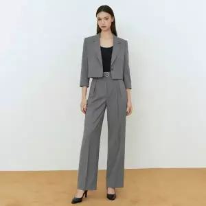 [롯데백화점]케네스레이디 클로 벨티드 와이드 슬랙스 (EWSLPI42)