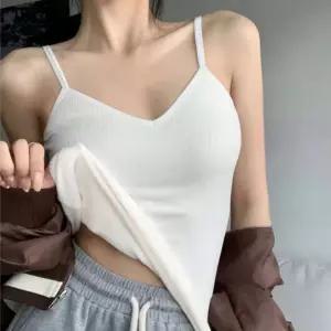 [라일리여성언더웨어] Rly 여성 겨울 이너 슬리브리스 민소매 융털 기모 끈