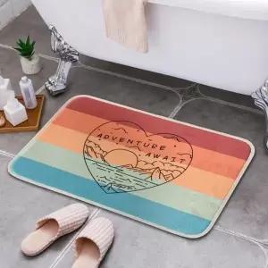 ( )발매트 레인보우하트 욕실 주방 화장실 발매트 현관 러그 생산