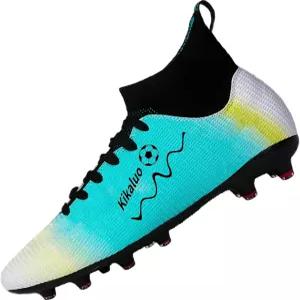 키칼루오 남자 축구화 클리츠 하이탑 레이스업 논슬립 야외 스포츠 급증