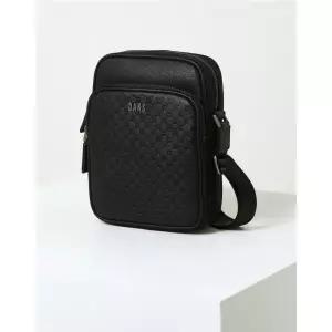 [롯데백화점]닥스 액세서리 블랙 패턴배색 나일론 크로스백 DBBA3E014BK