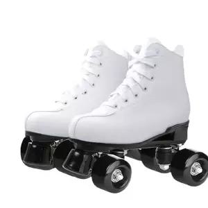 바퀴 타입화이트 롤러스케이트 슈즈 성인 운동화