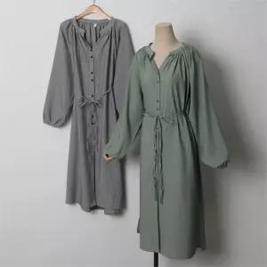 빅사이즈 208 오픈라운드넥ST원피스 DNRJ284