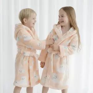엔비키즈 [체험특가] 아동 아기염소 극세사 목욕가운 샤워가운 비치가운