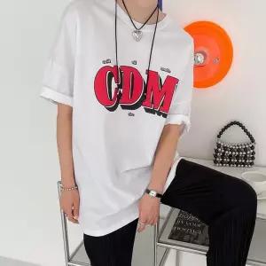 빅사이즈 305 빅이니셜나염루즈반팔티 DSUO340