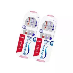 센소다인 리페어 앤 프로텍트 초 미세모 칫솔 3종 2개