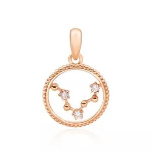 18K 원형 볼볼 물고기자리 별자리 펜던트 JNP23475