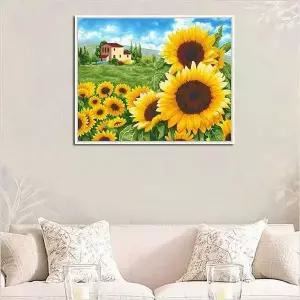 [골드스마일]비즈십자수 키트 보석십자수 DIY 해바라기