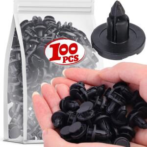 8mm 검정색 자동차 범퍼 클립 PP 도어 패널 펜더 라이너 리테이너 버클 리프 리벳 머드가드 고정 클램프