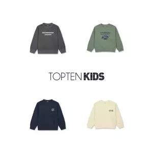 [롯데백화점]탑텐키즈 MKF4TR1201 남아) 테리 가먼트다잉 스웨트셔츠