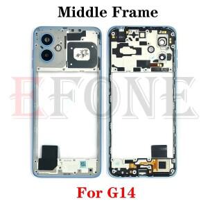 Motorola MOTO G14 중간 프레임 하우징 케이스 베젤 커버(사이드 버튼 수리 부품 포함)의  기능