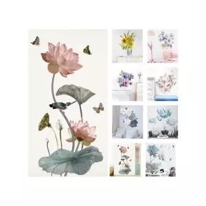플라워 벽장식 시트지 벽지 인테리어 스티커