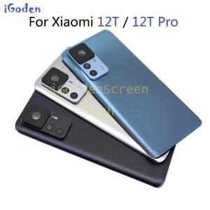 Xiaomi 12T 12t pro용 6.67인치 커버 후면 배터리 하우징 22071212 AG, UG 유리 도어 케이스 교체 부품