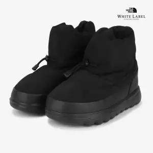 [매장판] 노스페이스 화이트라벨 방한화 패딩 신발 여성 스트링 숏 부츠 블랙 NS87R73J