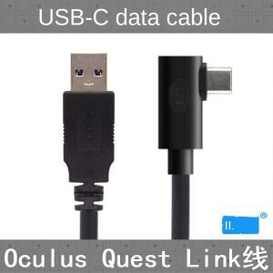 Oculus Link USB-C Steam VR Quest2 Type-C 3.1 데이터 케이블, 엘보 선택 가능 3m5m8m8m
