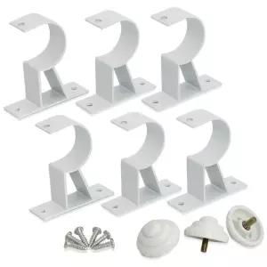 민광 1+1 알미늄 커튼 켓 (화이트 K352) 커텐봉 링