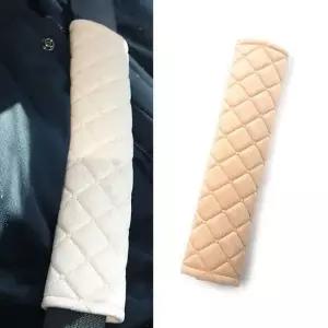 WL 벨벳 안전벨트 커버 베이지 안전벨트스토퍼 안전띠패드 안전벨트쿠션 안전벨트커버