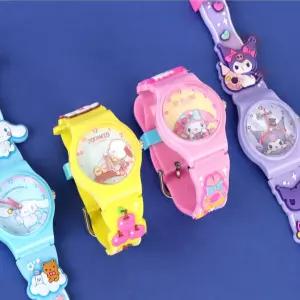 [산리오] 4개1세트 쁘띠워치 유아시계 유아손목시계