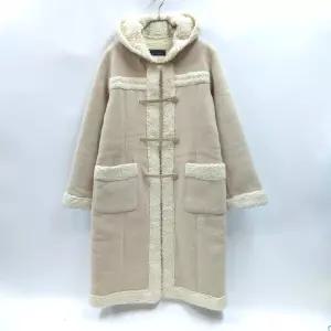 가다컴퍼니 JUSQUS 주스카 시어링 롱코트 에코 무스탕 후드더플코트 떡볶이코트 C458