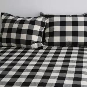 [텐바이텐]다우니 코튼 체크 매트리스커버(블랙)(S/SS/Q/K)