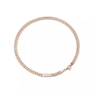 [도로시] 14k 데일리 민체인 이니셜 발찌_22cm