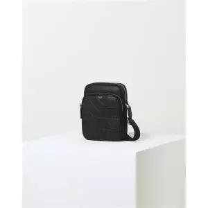 [롯데백화점]닥스 액세서리 LL[쇼핑백동봉] 블랙 그리드 패턴엠보 나일론 크로스백 DBBA4E277