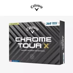 [캘러웨이][한국캘러웨이골프] 2024 크롬투어 X 360 트리플트랙 화이트 12구 골프공 골프볼 4피스