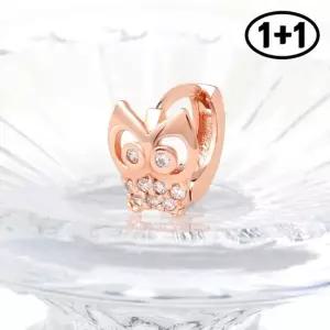 14K 골드핀 부엉이 링 피어싱 1+1